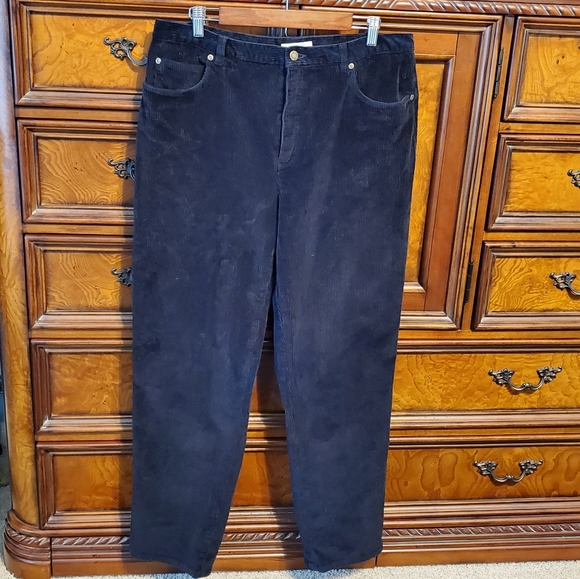 JONES NY Sport blue wide wale cord jeans 16 - Picture 4 of 5